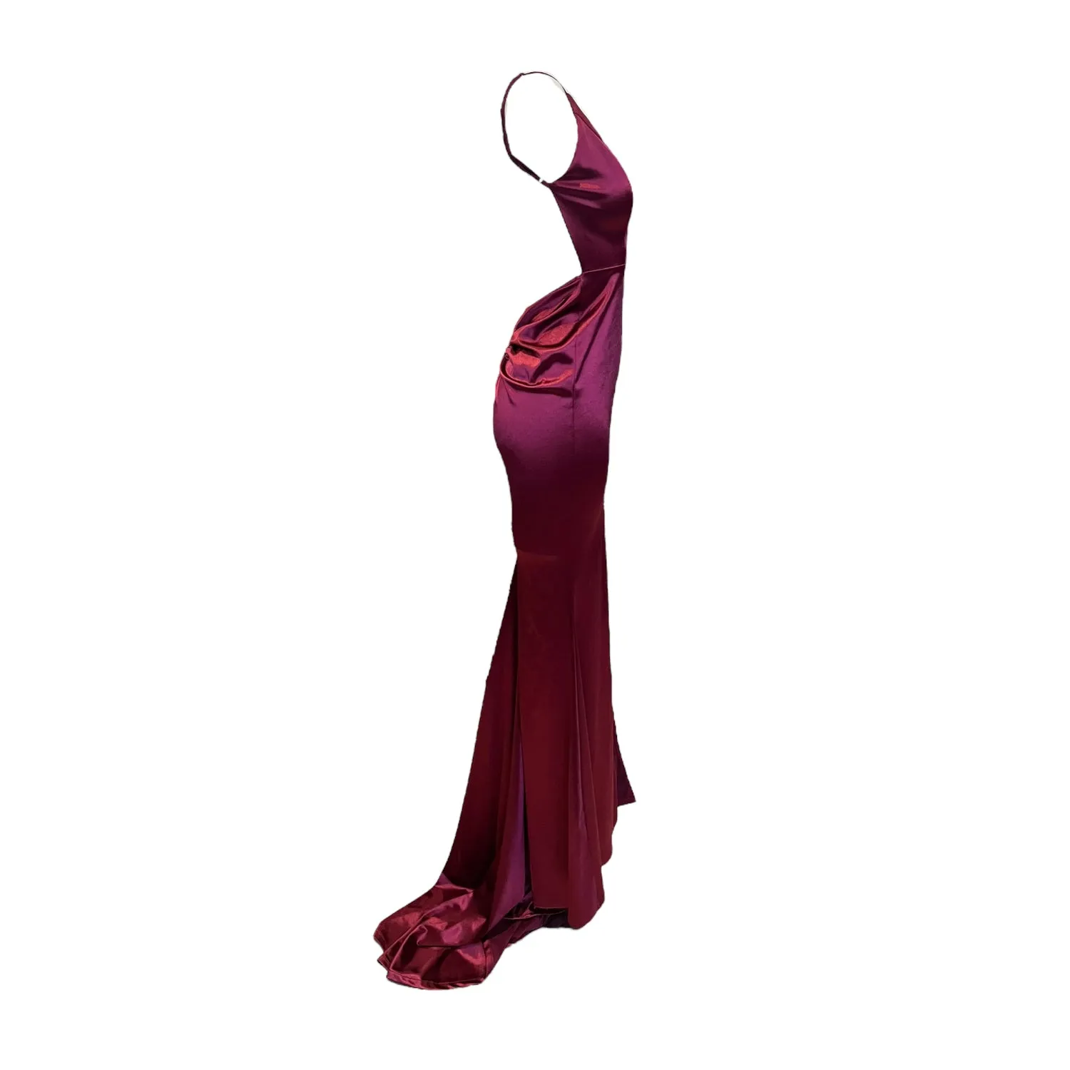 Maroon Evening Dress