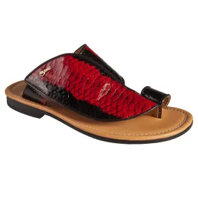 Mauri 1951/8 Python Sandals Bronze & Red (Special Order)