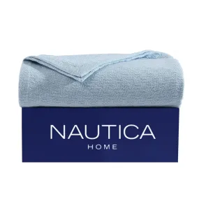 Nautica Ripple Cove Blue Twin Blanket Sea Mist