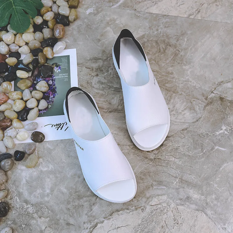 NEGOKE White Sandals