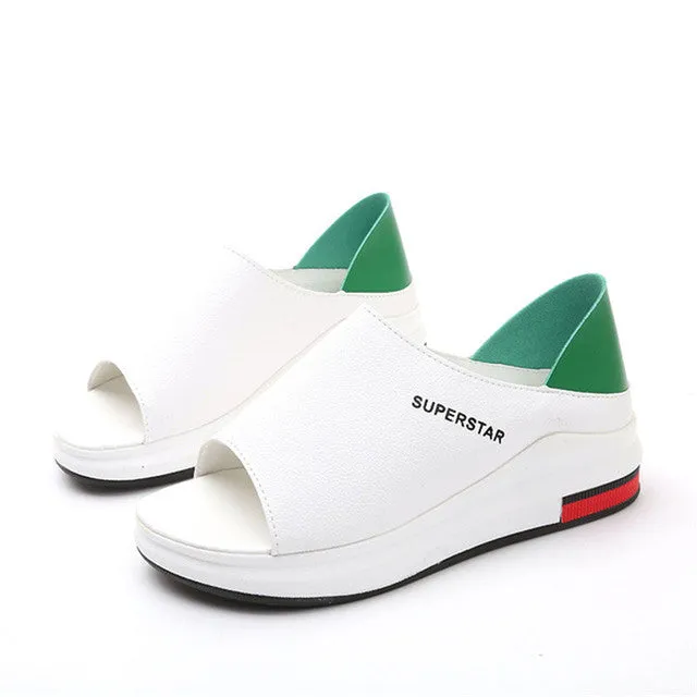 NEGOKE White Sandals