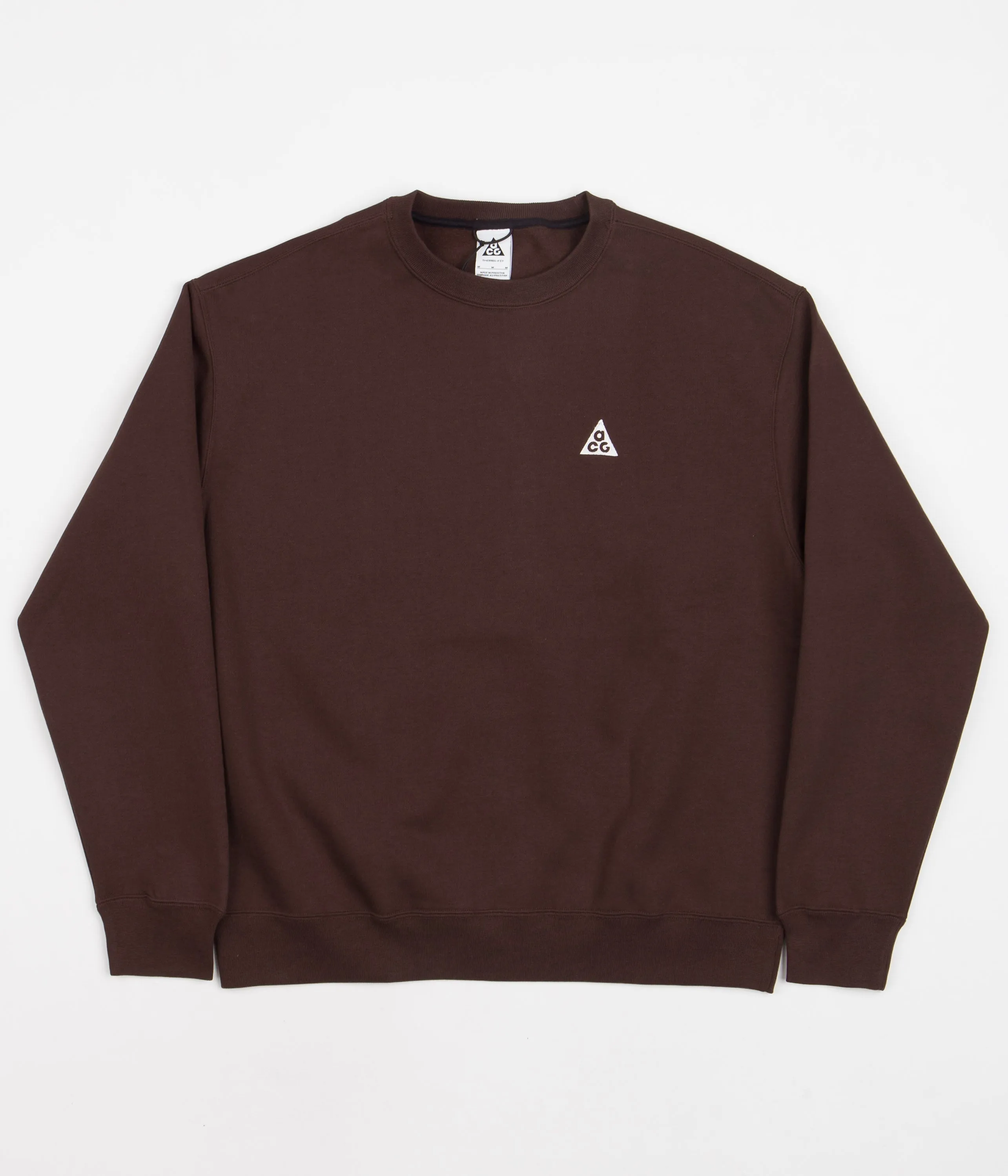 Nike ACG Tuff Fleece Crewneck Sweatshirt - Earth / Black / Summit White