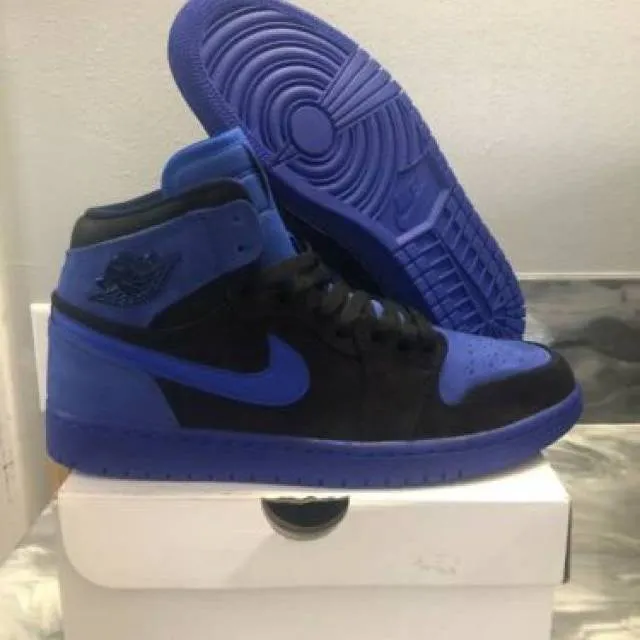 Nike Air Jordan 1 High Custom Painted Blue Void Women’...