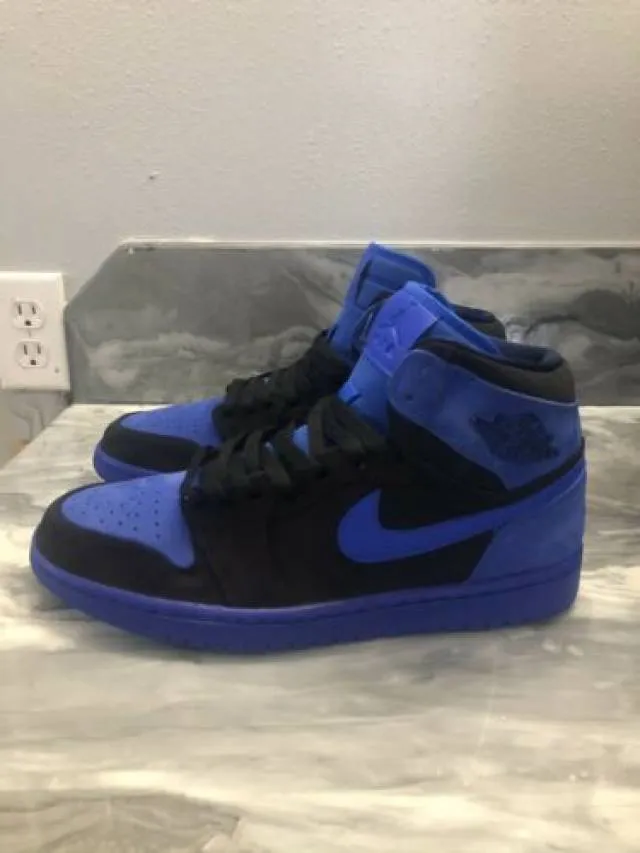 Nike Air Jordan 1 High Custom Painted Blue Void Women’...