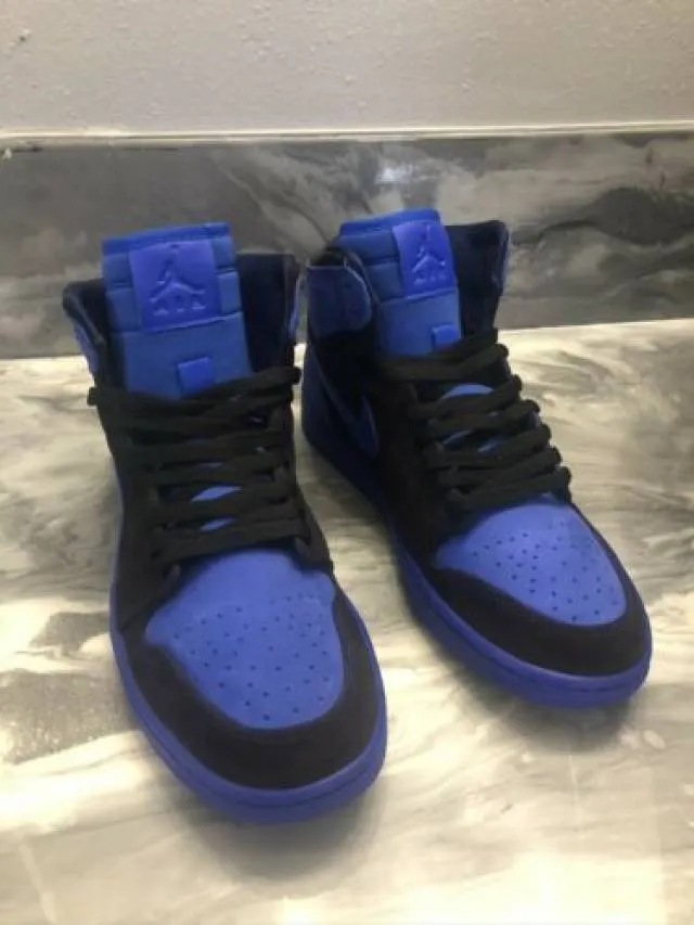 Nike Air Jordan 1 High Custom Painted Blue Void Women’...