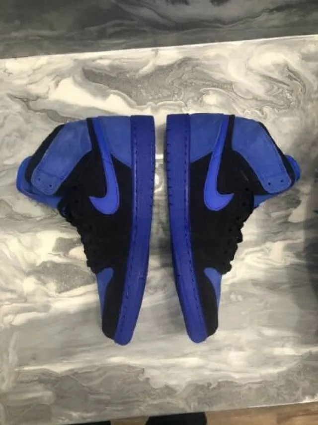 Nike Air Jordan 1 High Custom Painted Blue Void Women’...