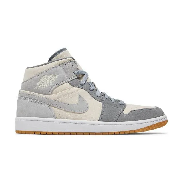 Nike Air Jordan 1 Mid (Coconut Milk Particle Grey/ White...