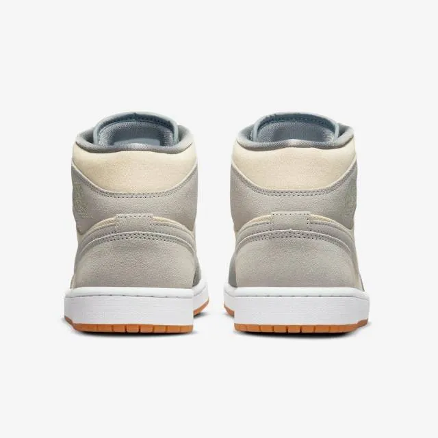 Nike Air Jordan 1 Mid (Coconut Milk Particle Grey/ White...