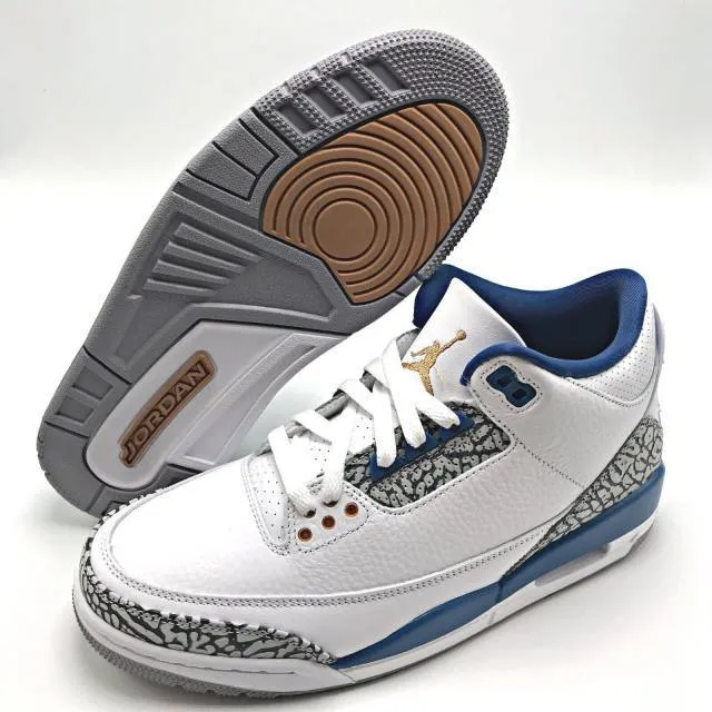 Nike Air Jordan 3 Retro White True Blue Wizards