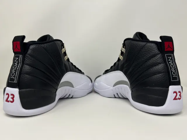 Nike Air Jordan Retro XII 12 Playoffs 2022 Black White M...