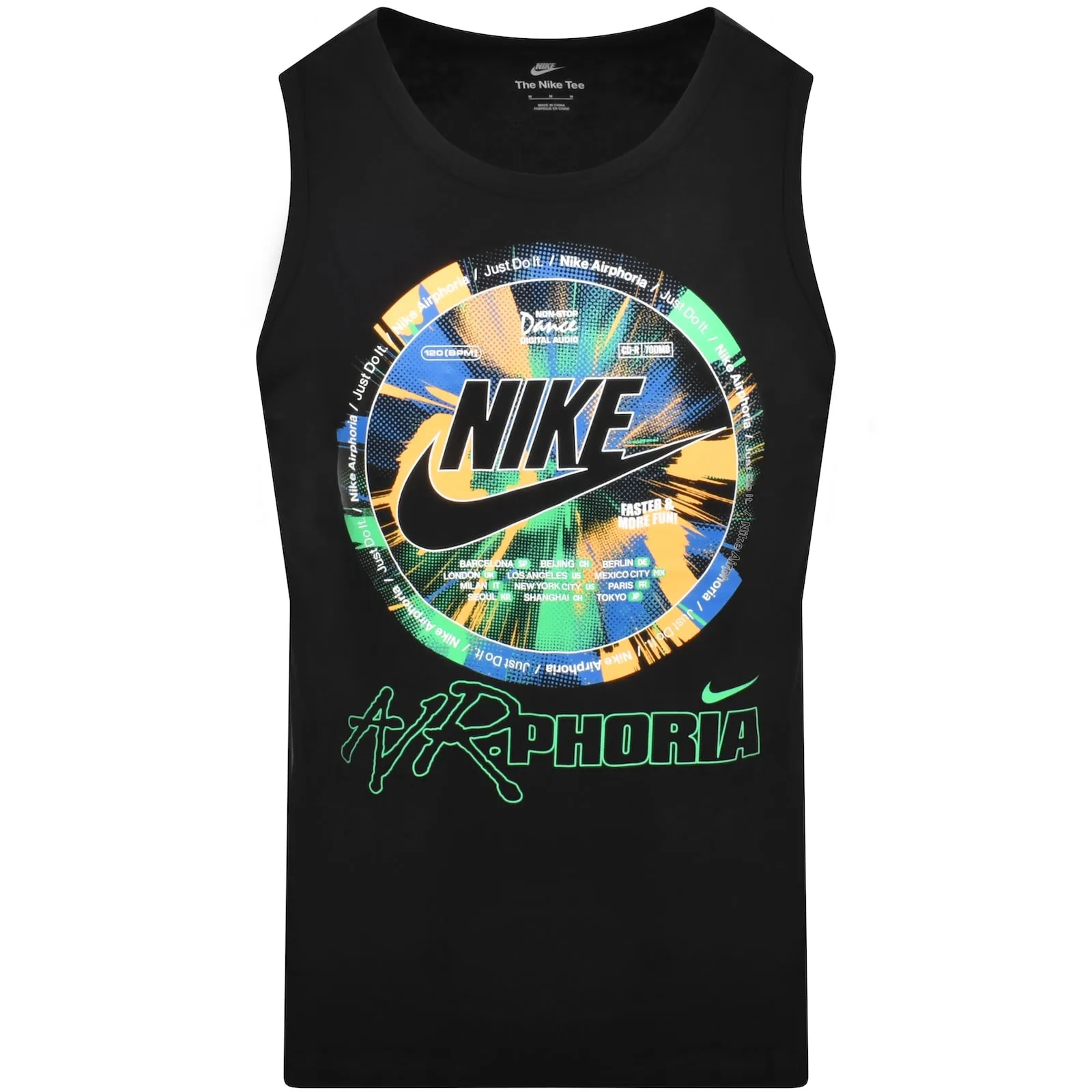 Nike Graphic Vest Top Black