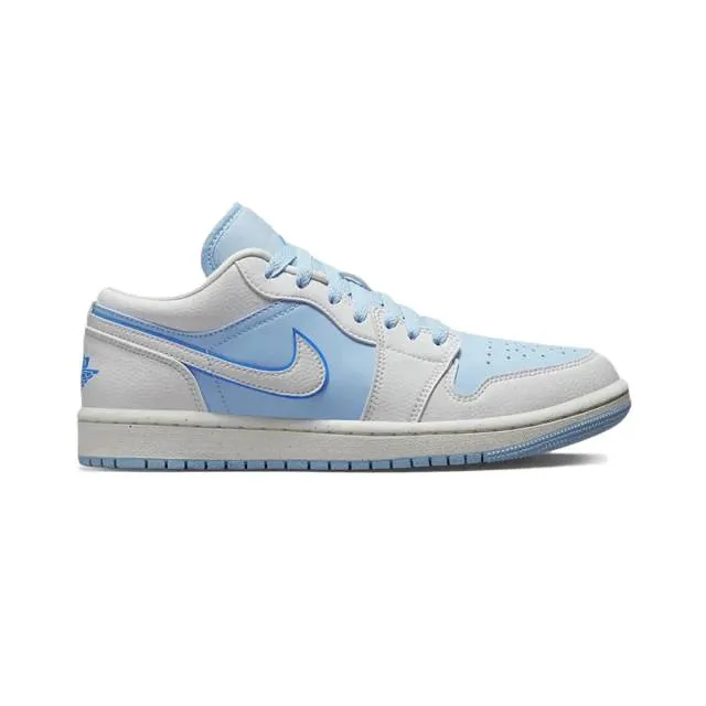 Nike Women's Air Jordan 1 Low (Ice Blue/ Sail/ Dark Powd...