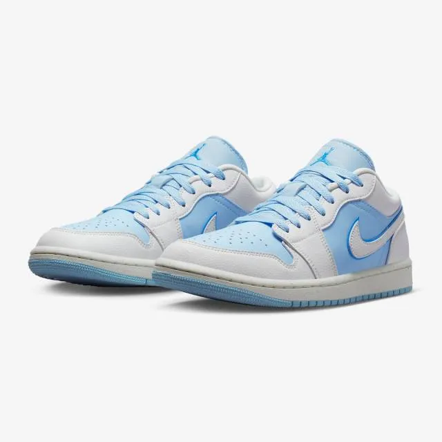 Nike Women's Air Jordan 1 Low (Ice Blue/ Sail/ Dark Powd...