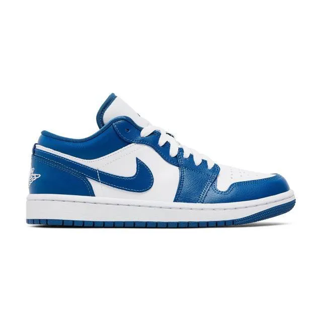 Nike Women's Air Jordan 1 Low (Marina Blue/ White/ Dark ...