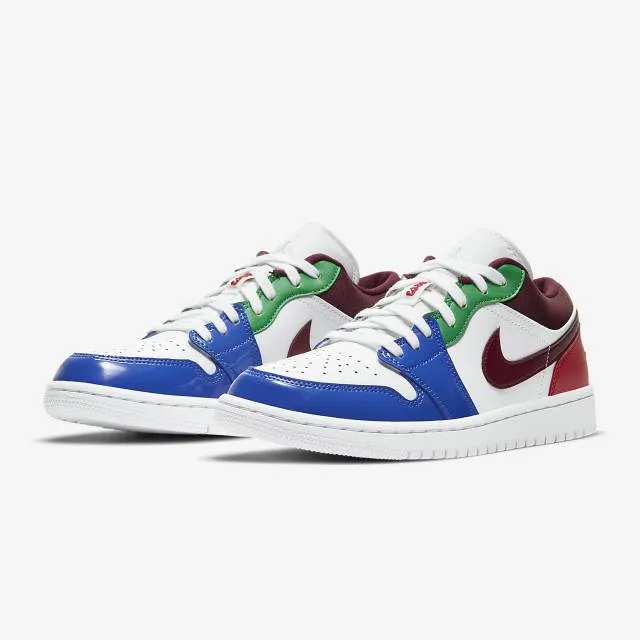 Nike Women's Air Jordan 1 Low (Multi-Color/ White/ Hyper Roy