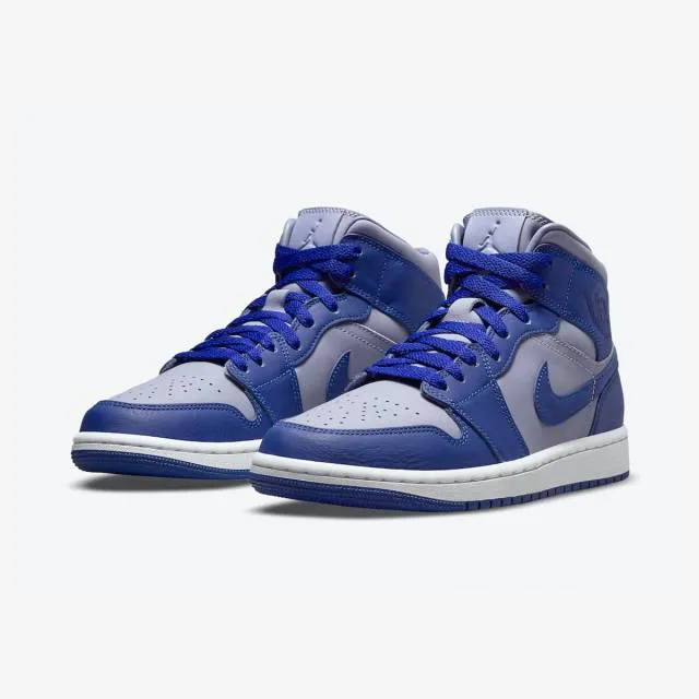 Nike Women's Air Jordan 1 Mid SE (Iron Purple Deep Royal...