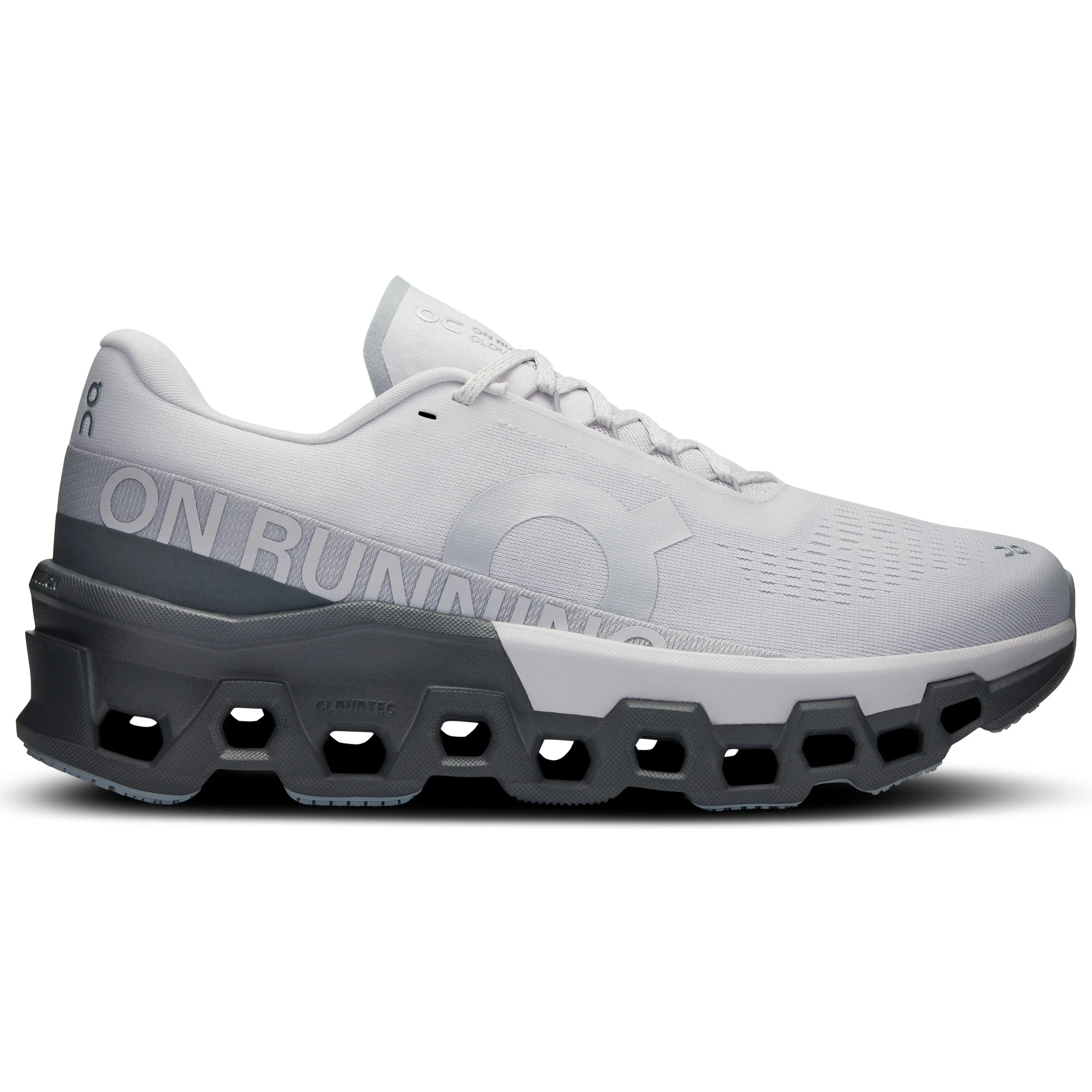 On Men's Cloudmonster 2 Running Shoes Frost / Rock