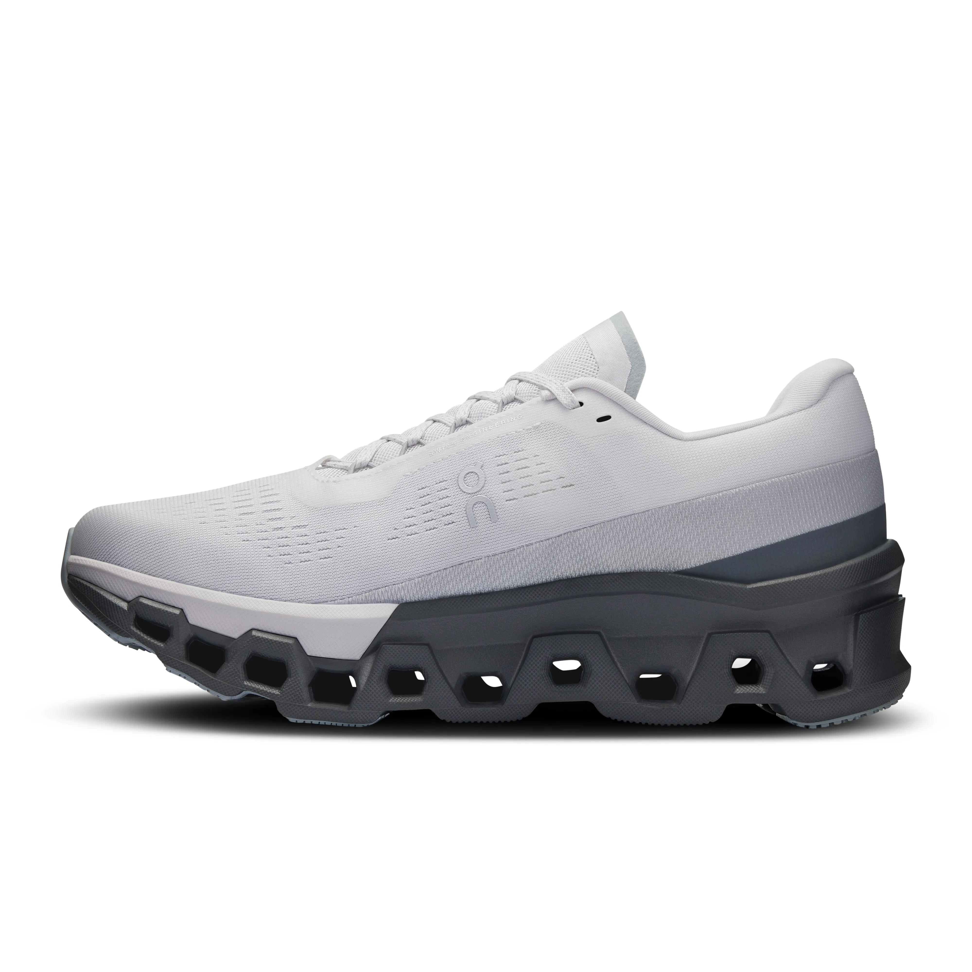 On Men's Cloudmonster 2 Running Shoes Frost / Rock