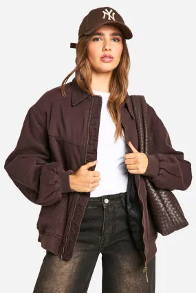 Oversized Bomber Jacket