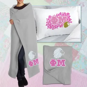 Phi Mu Pillowcase / Blanket Package - CAD