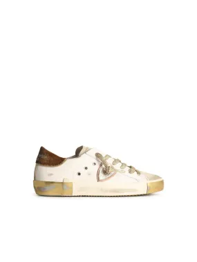 Philippe Model    Philippe Model 'Prsx' White Lear Sneakers