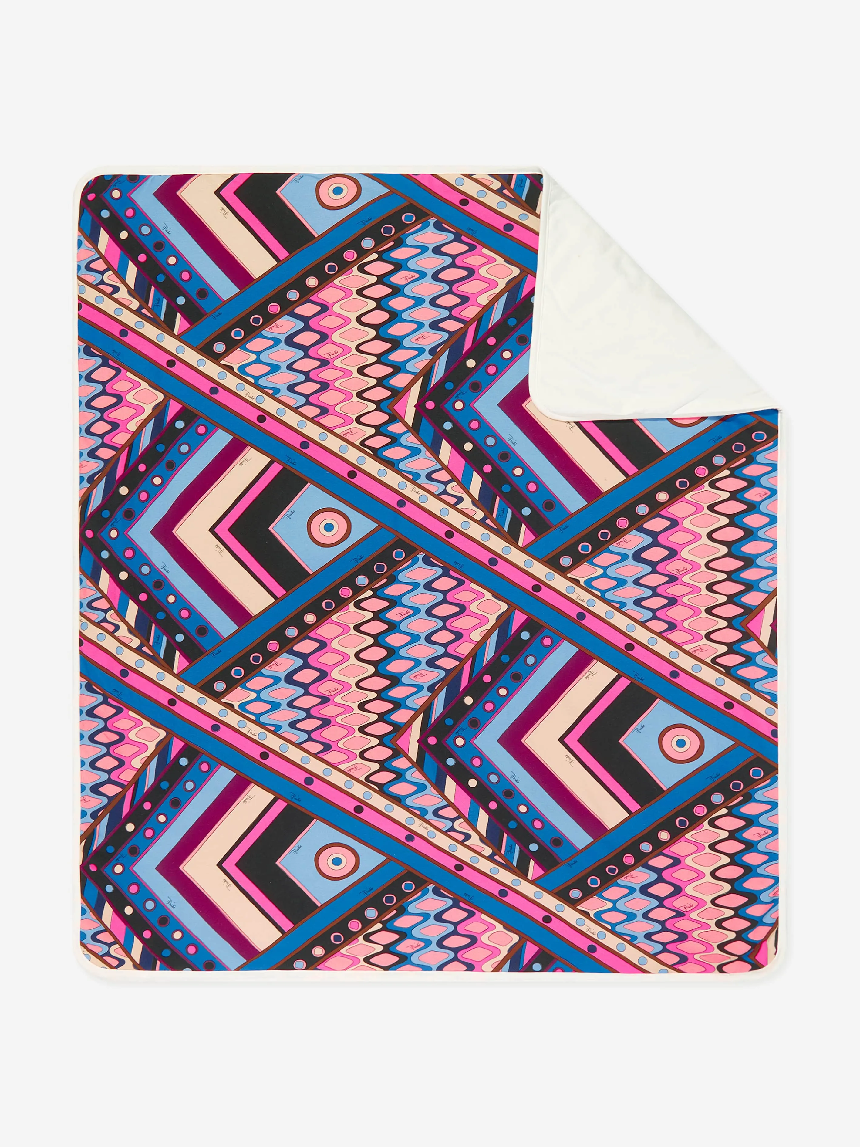 Pucci Baby Girls Vivara Print Blanket in Multicolour