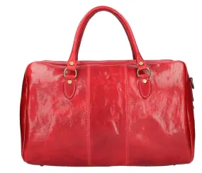 Red vienna travel bag