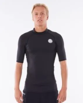 Rip Curl Thermopro Short Sleeve Thermal Rash Vest - Black