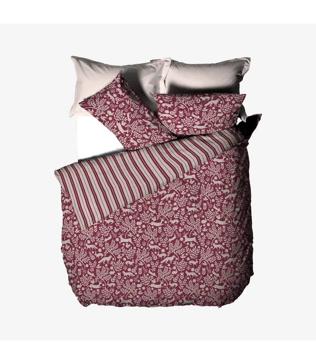 Riva paoletti skandi  duvet cover set wild berry Woodland