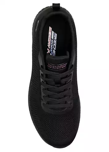 Skechers BOBS Squad Chaos Solid Engineered Lace Up Trainers | Grattan