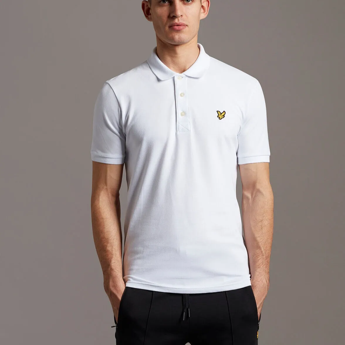 Slim Stretch Polo Shirt White