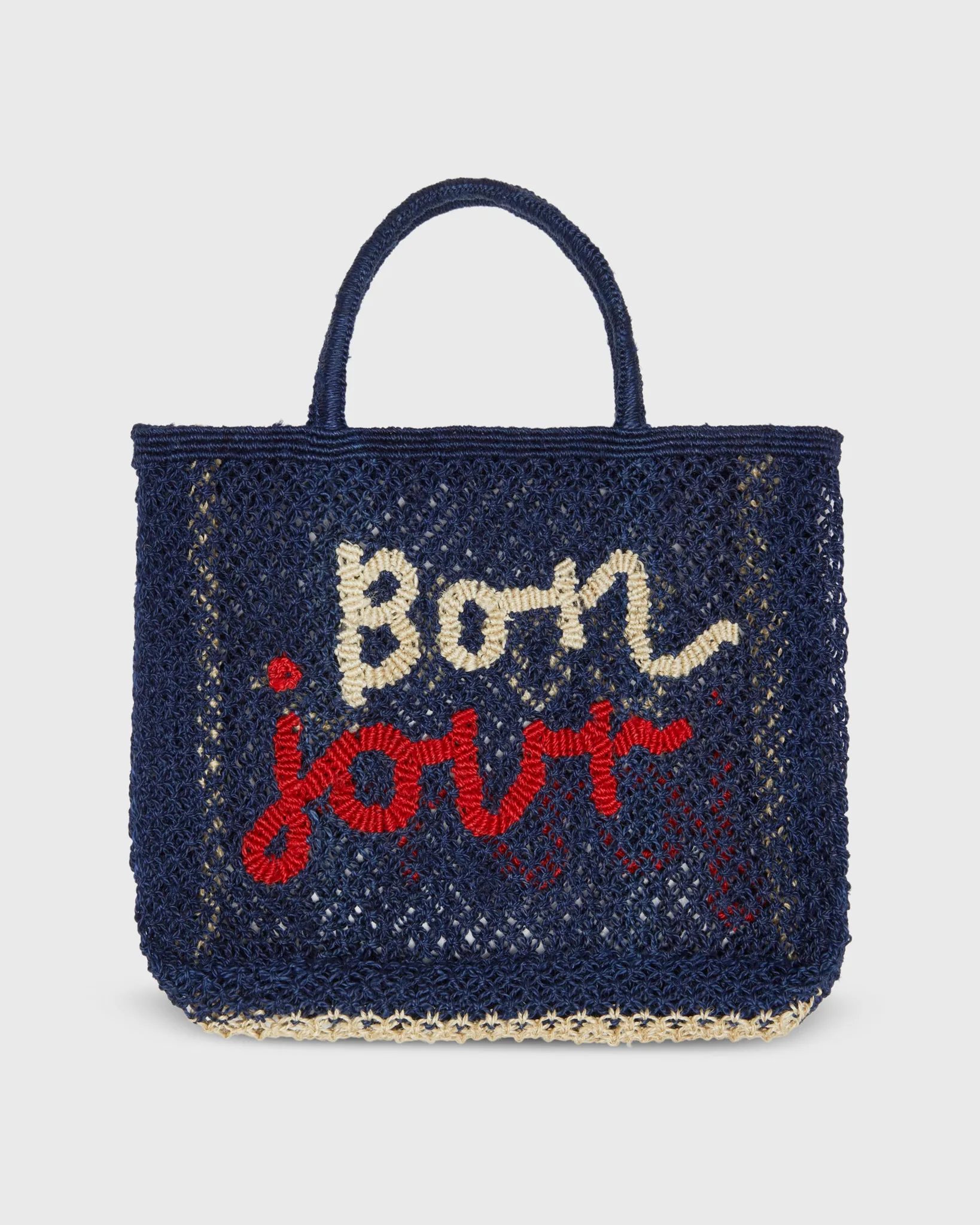 Small Bon Jour Tote in Indigo