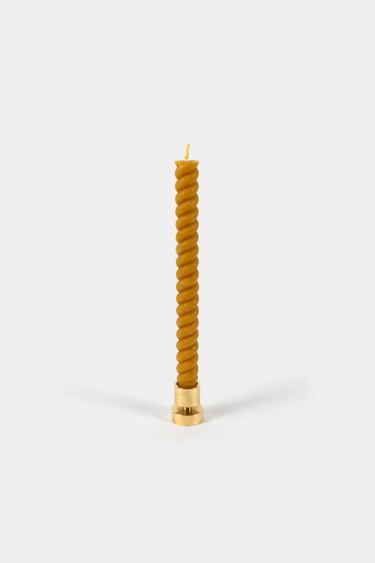 Spiral Beeswax Candles (2 Pack) | Natural