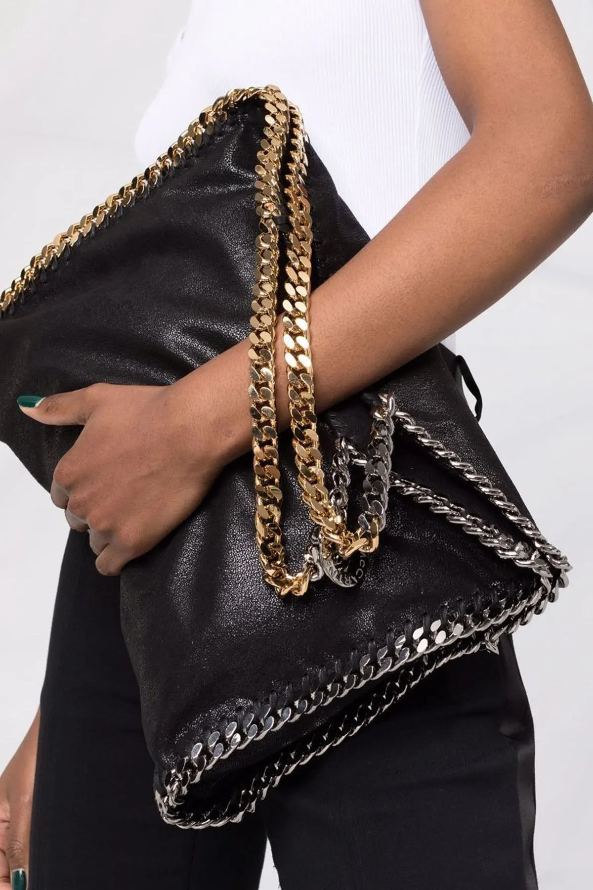 Stella Mccartney Falabella ift Renk Zincir Tote anta