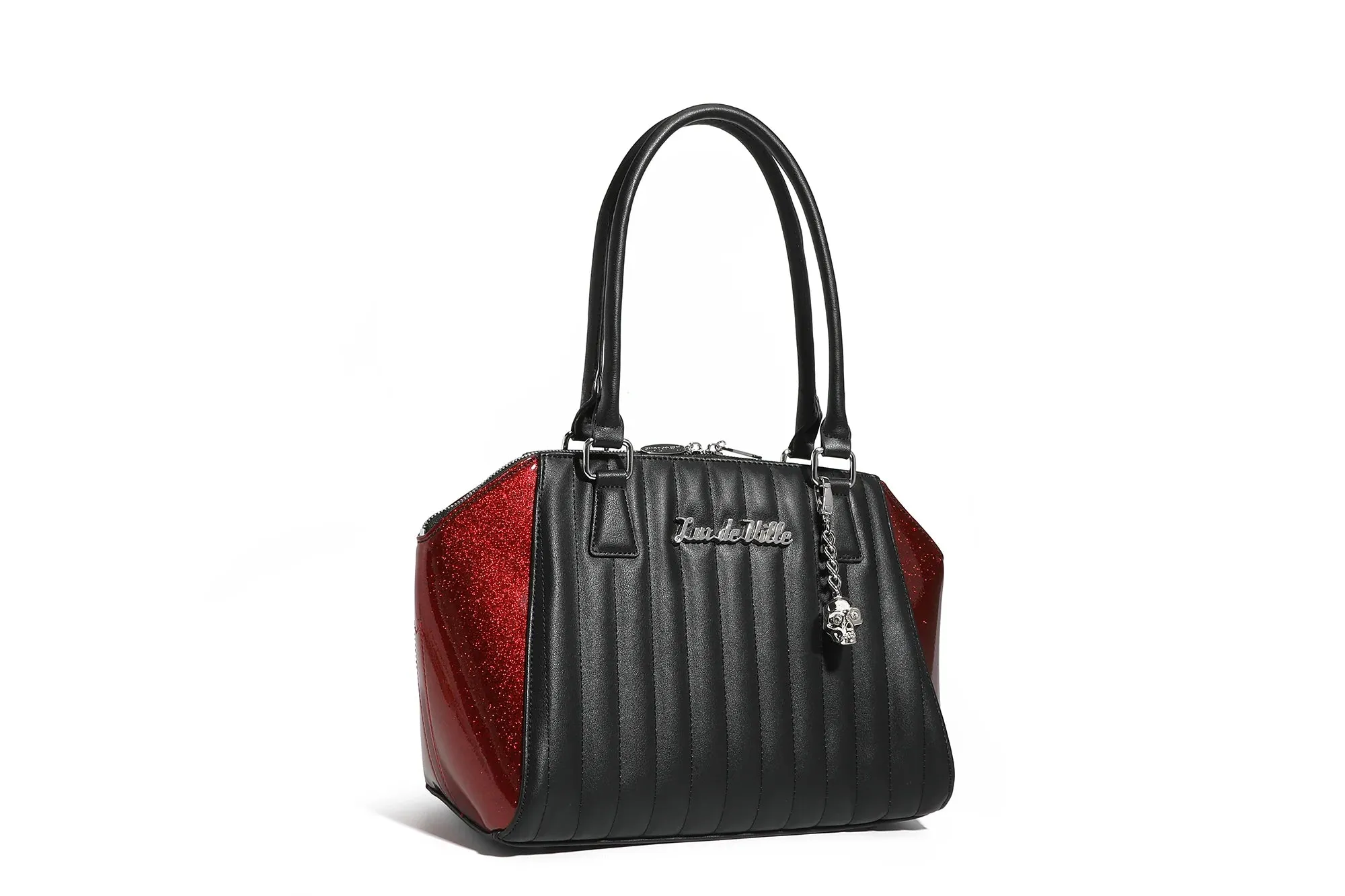 Stella Tote Black & Red Rum Sparkle