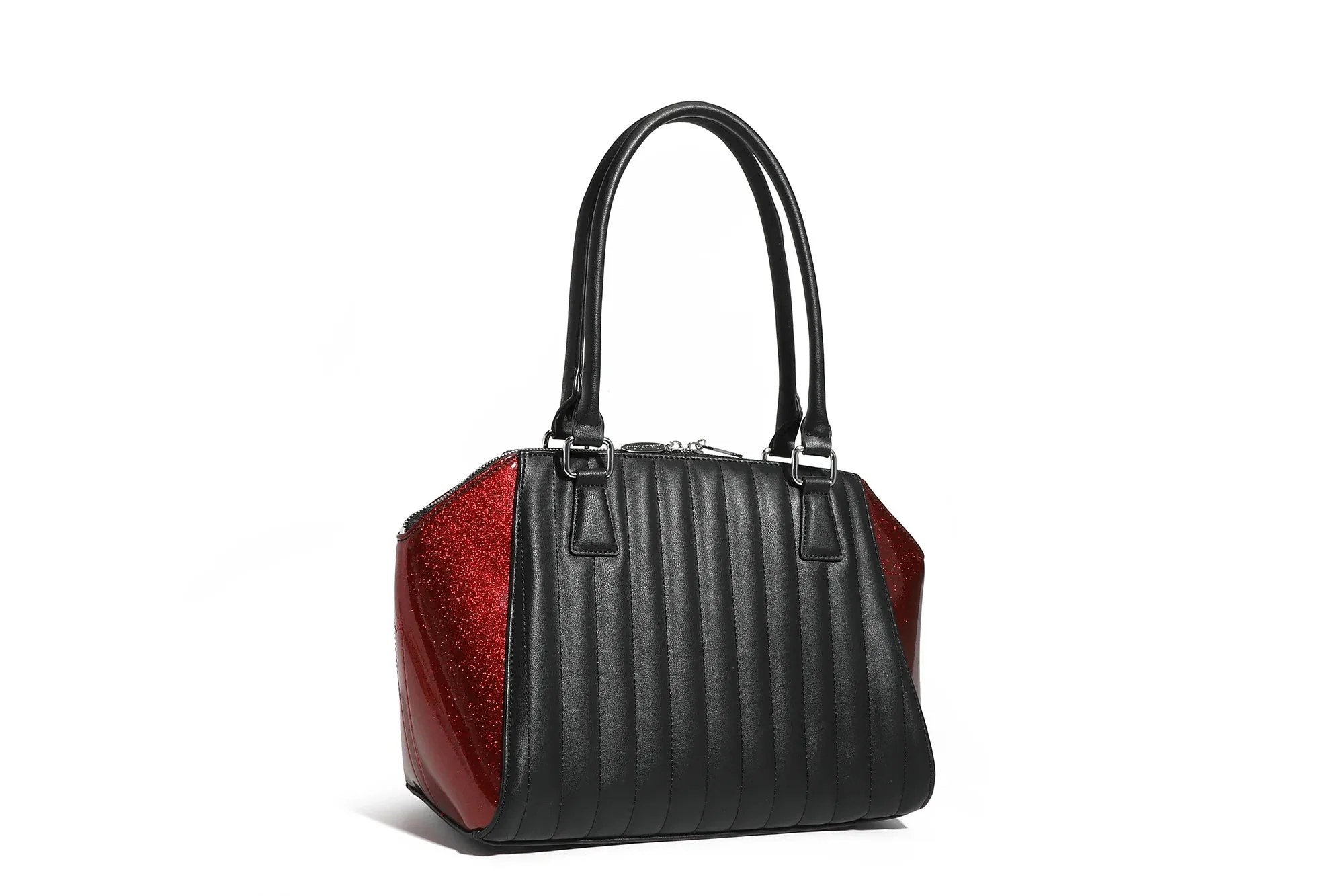 Stella Tote Black & Red Rum Sparkle