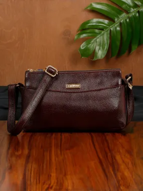 Teakwood Women's Texture Brown Bag