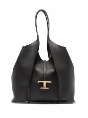 Tod's    Tod's T Timeless Medium Leather Tote