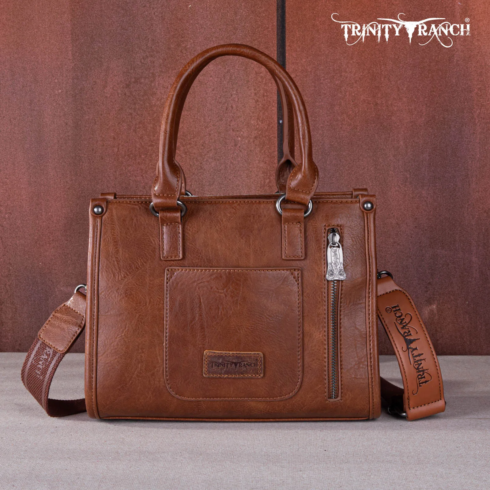 Trinity Ranch Hair on Cowhide Concealed Carry Tote / Crossbody