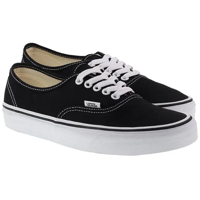 Vans Trainers Womens Authentic Black White