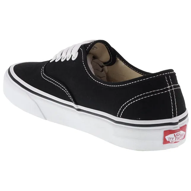 Vans Trainers Womens Authentic Black White