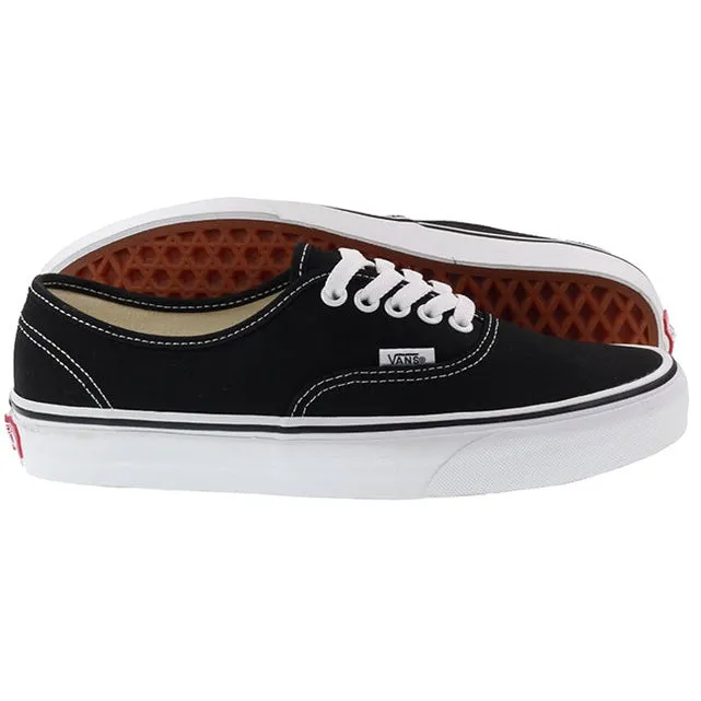 Vans Trainers Womens Authentic Black White