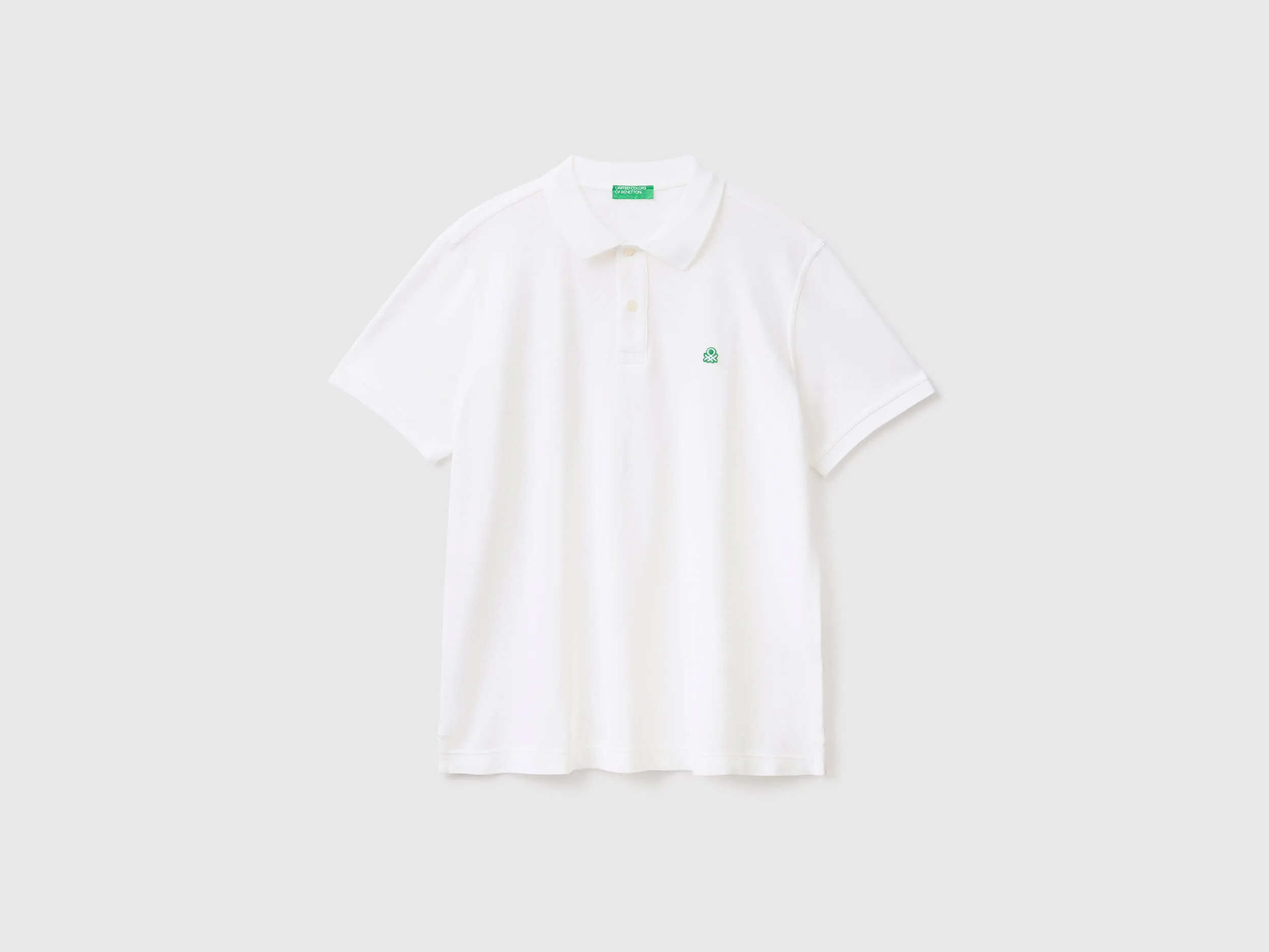 White regular fit polo - White | Benetton