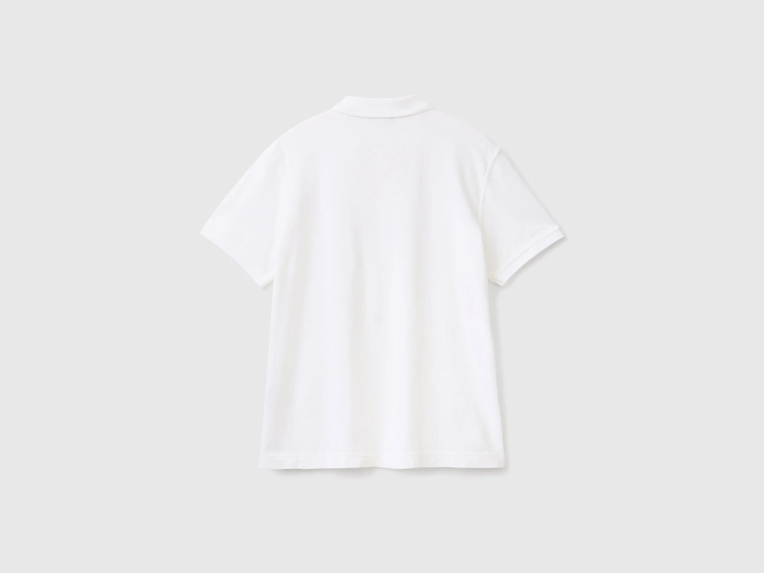 White regular fit polo - White | Benetton