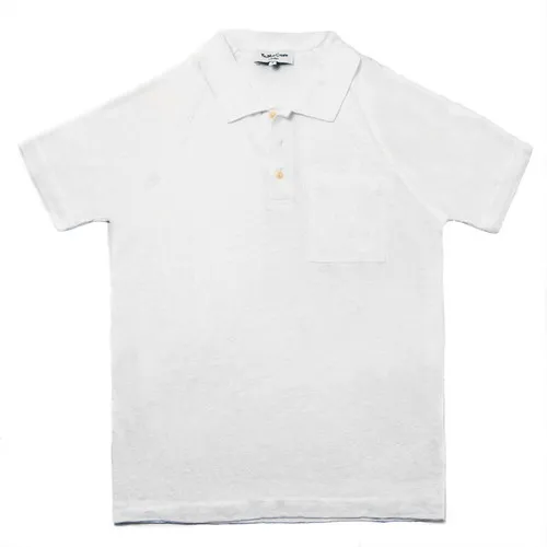 You Must Create Linen Polo Tee