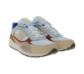 Zapatillas de deporte para hombre Saucony Shadow 6000 Premium hechas de cuero genuino zapatos de gimnasia S70816-1 blanco/colori